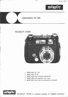 Robot Star 25 manual. Camera Instructions.